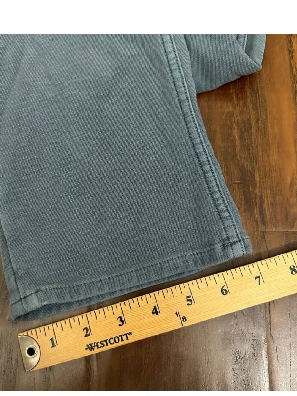 FAHERTY Stretch Terry 5 Pocket Pants Chino in Faded Ocean - Picture 14 of 14